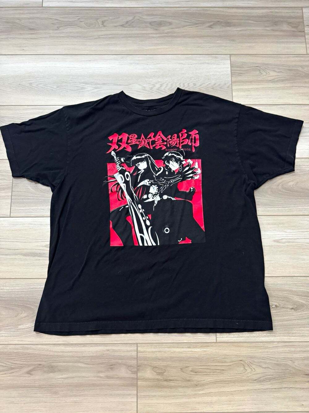 Twin Star Exorcists Crunchyroll Graphic Tee Black 2XL Anime Sousei no Onmyouji